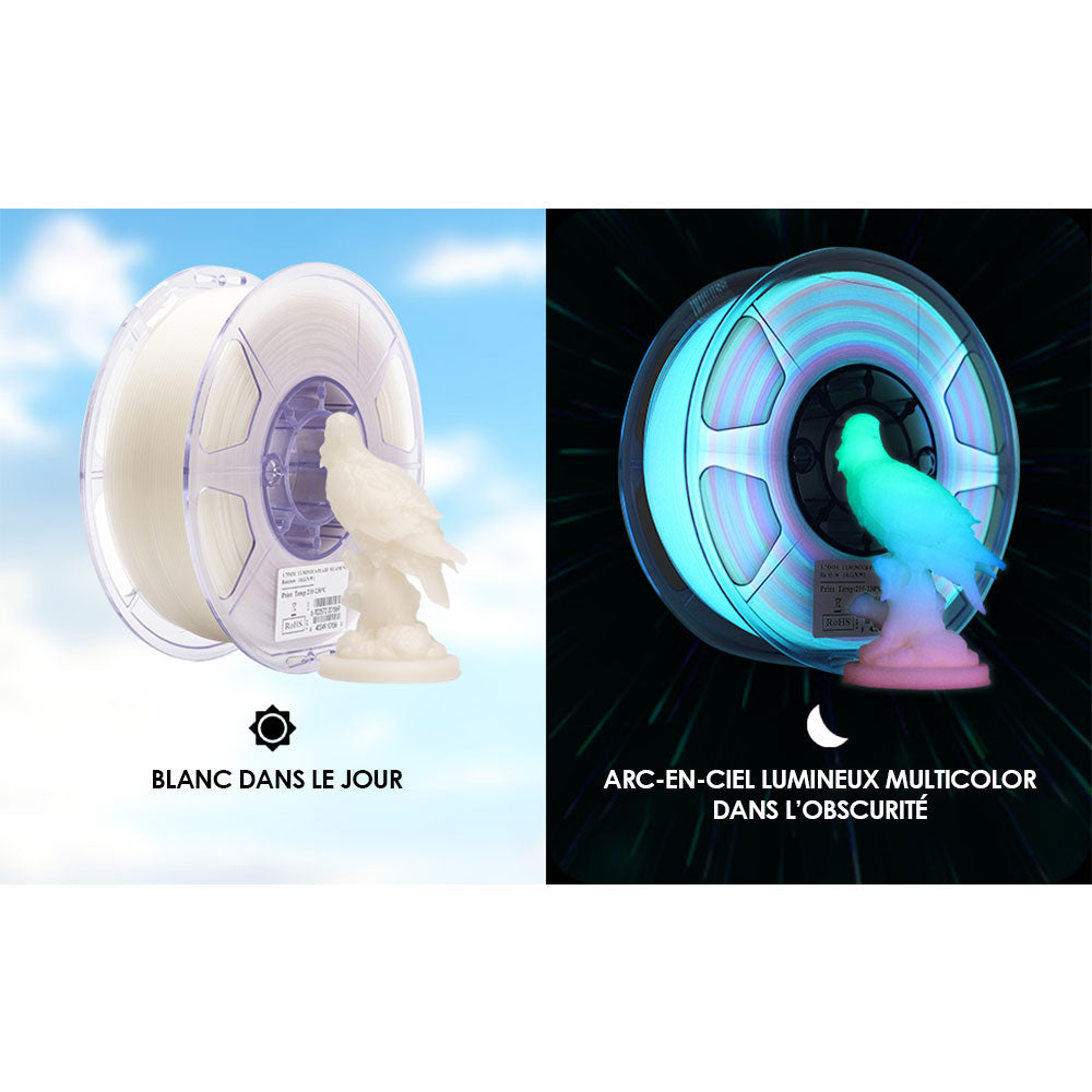 eSun - Luminous PLA - Luminous-Rainbow - 1,75 mm - 1 kg