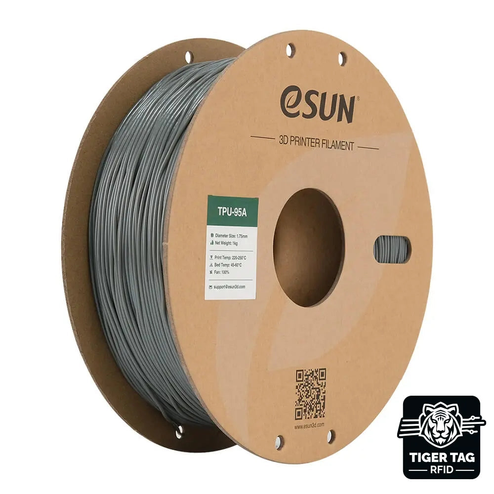 eSun - TPU-95A - Gris (Grey) - 1,75 mm - 1 kg avec RFID TigerTag