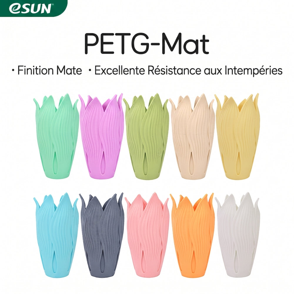 eSun - PETG-Matte - Vert Matcha (Matcha Green) - 1,75 mm - 1 kg Refill avec RFID TigerTag