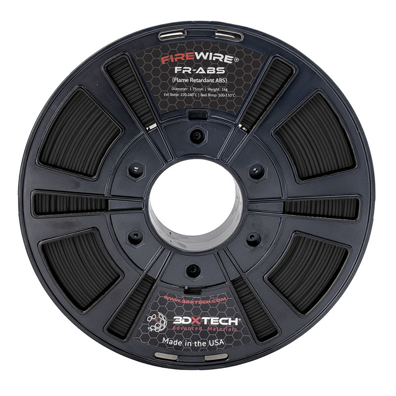 3DXTech - Firewire FR-ABS (Flame Retardant) - Noir (Black) - 1.75 mm - 1 kg, Filament, 3DXTECH