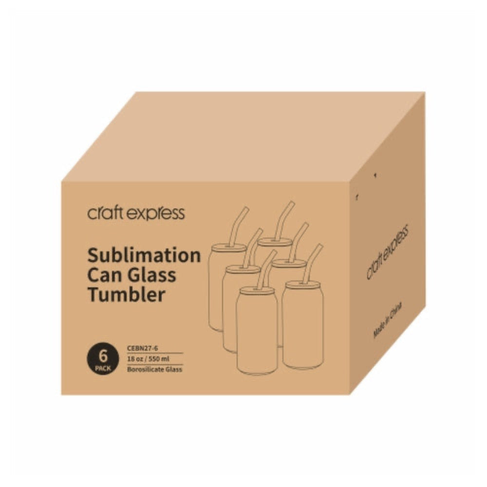 Craft Express - Verre Givré avec Paille - 550 ml - 6 pièces packaging