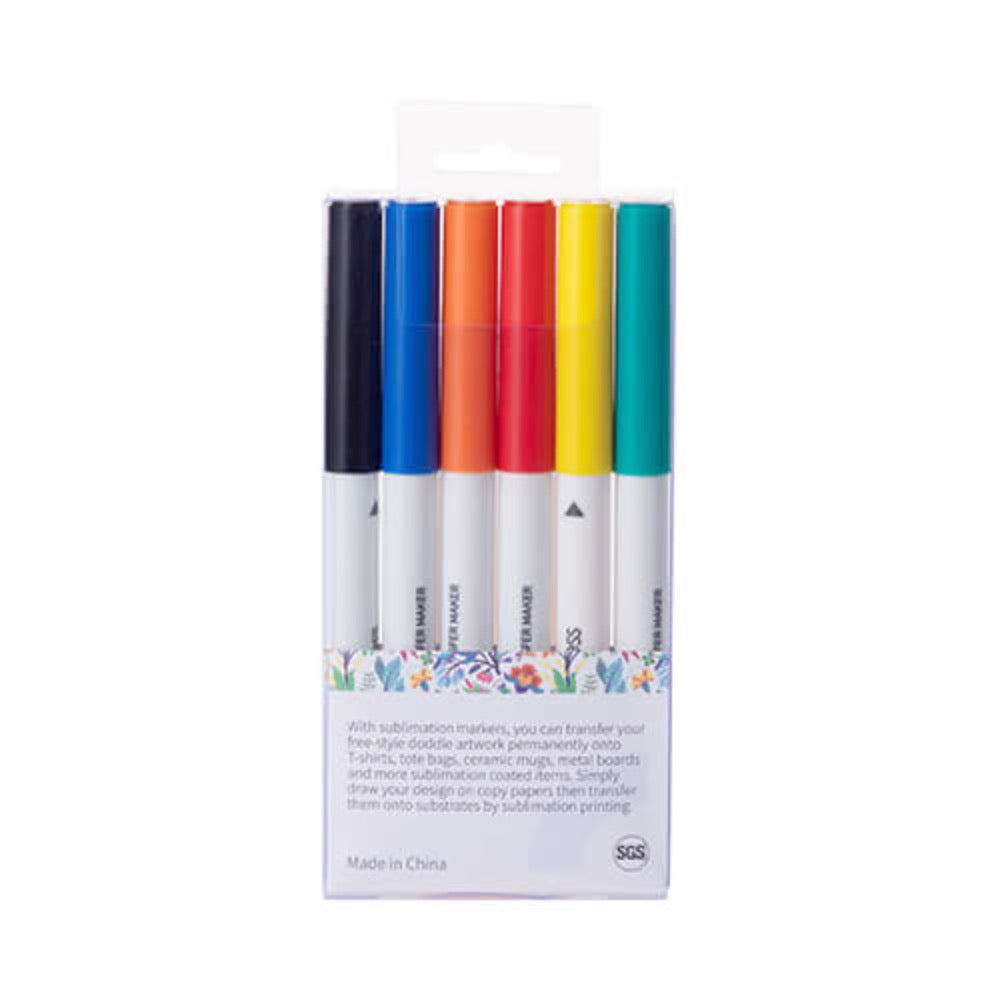 Craft Express - Marqueurs pour Sublimation - 6 couleurs Dos