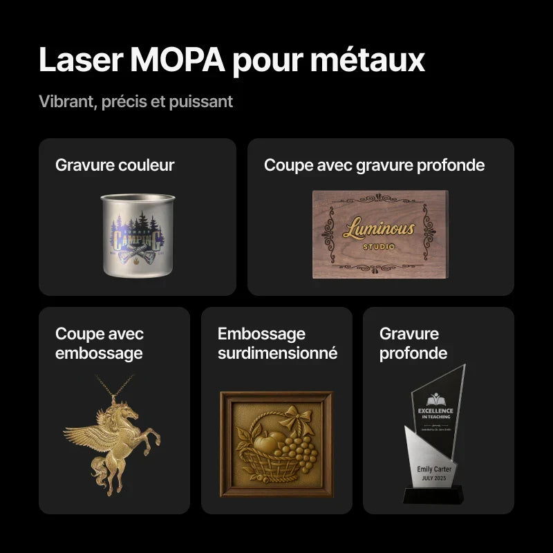 xTool - F2 ULTRA Kit de Luxe - Graveur Laser Double MOPA 60W + Diode 40W