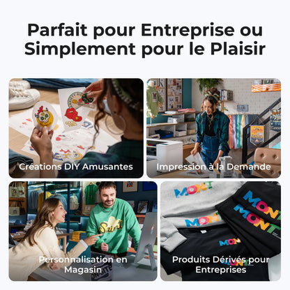 xTool - Apparel Printer Imprimante Textile DTF - Kit Polyvalent