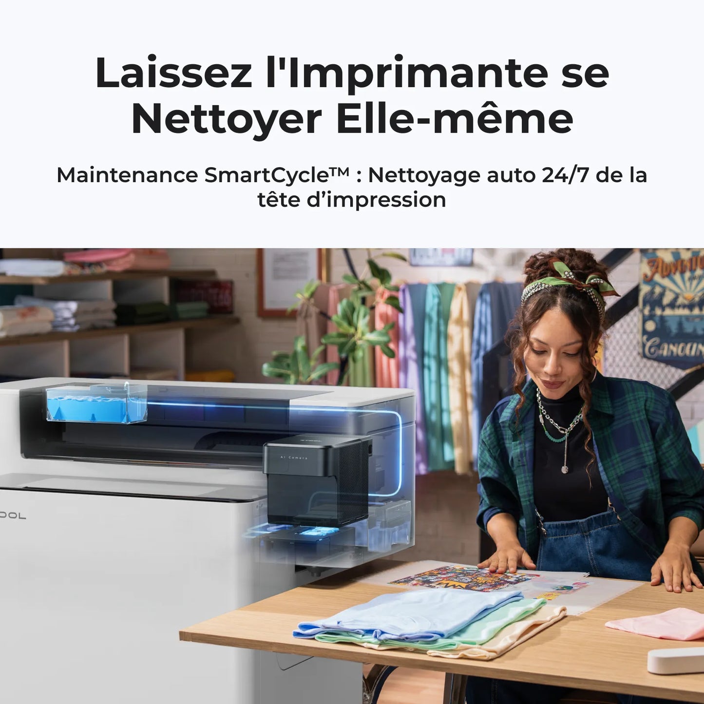 xTool - Apparel Printer Imprimante Textile DTF - Kit Complet