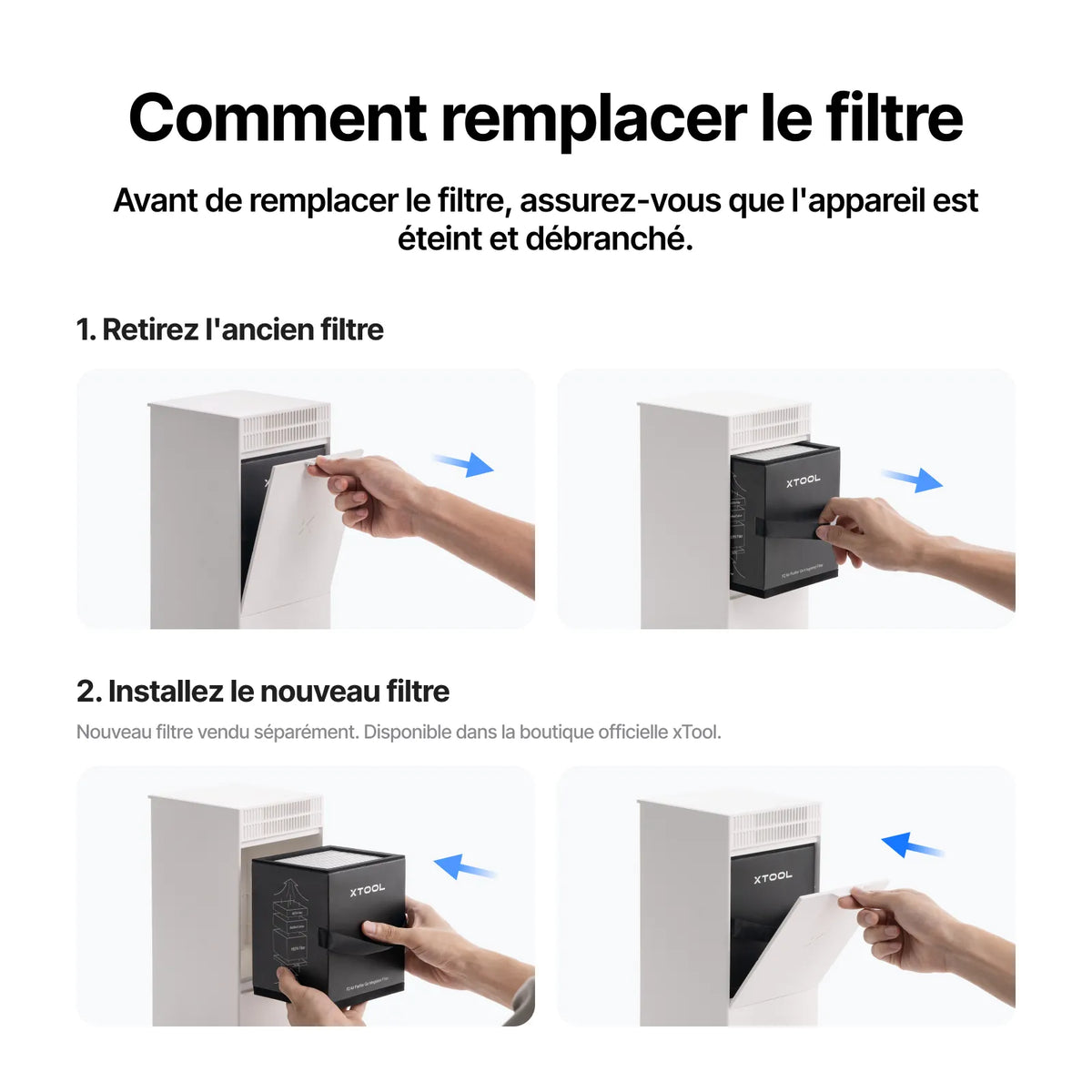 xTool - F2 - Purificateur d'Air Go (Air Purifier Go)