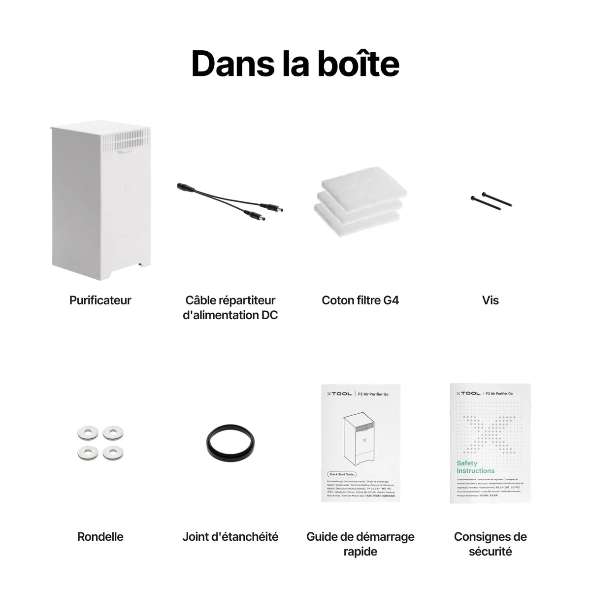 xTool - F2 - Purificateur d'Air Go (Air Purifier Go)