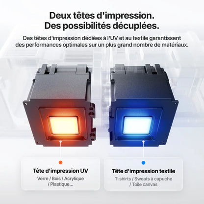xTool - O1 Omni Printer Standard - Double Tête UV (Dual UV) - Imprimante UV 4-en-1