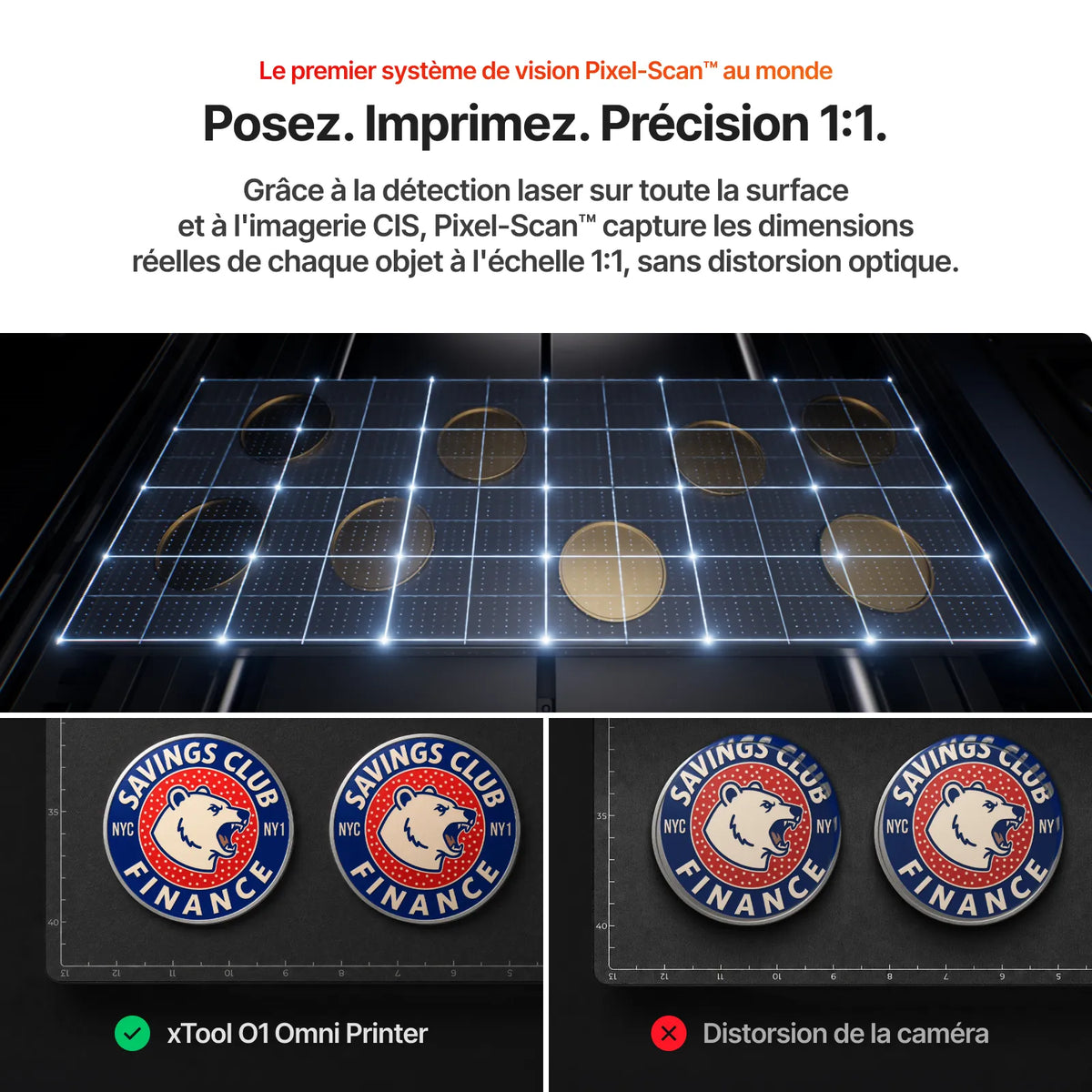 xTool - O1 Omni Printer Standard - Simple Tête UV (Single UV) - Imprimante UV 4-en-1