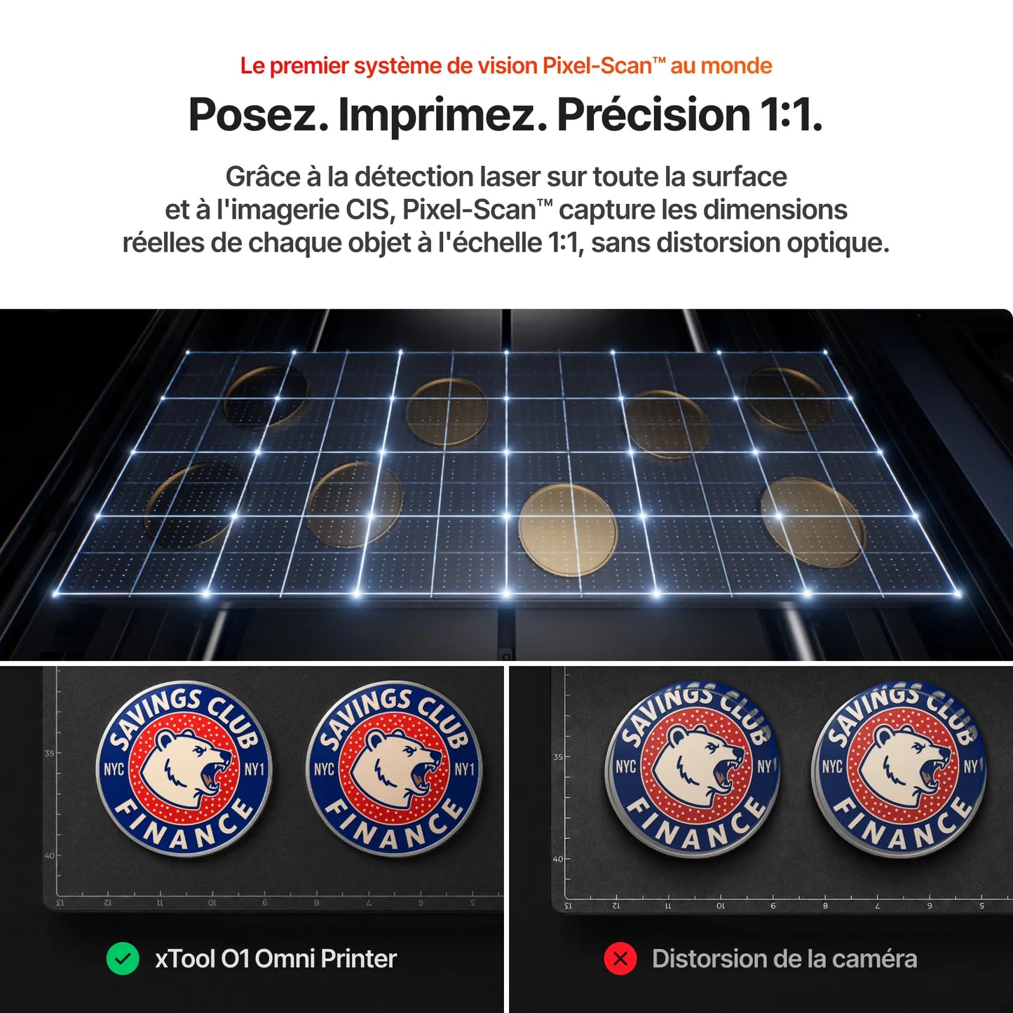 xTool - O1 Omni Printer Standard - Simple Tête UV (Single UV) - Imprimante UV 4-en-1