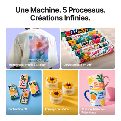 xTool - WonderPress - Presse à Chaud + Module Thermoformage 3D (Heat Press + 3D Form Module)