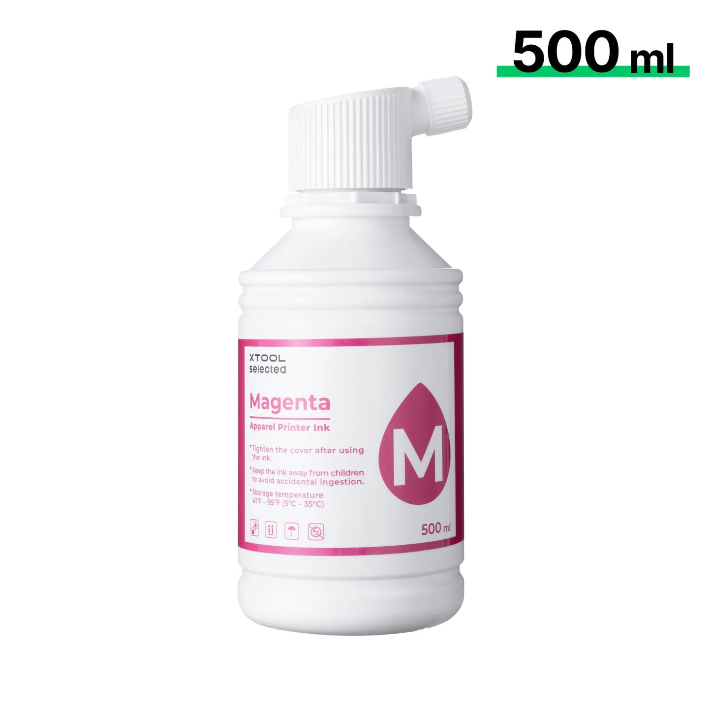 xTool - Encre DTF pour Apparel Printer - Rouge Magenta - 500 ml