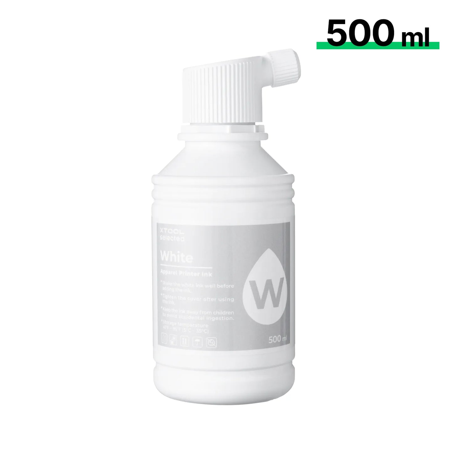 xTool - Encre DTF pour Apparel Printer - Blanc - 500 ml