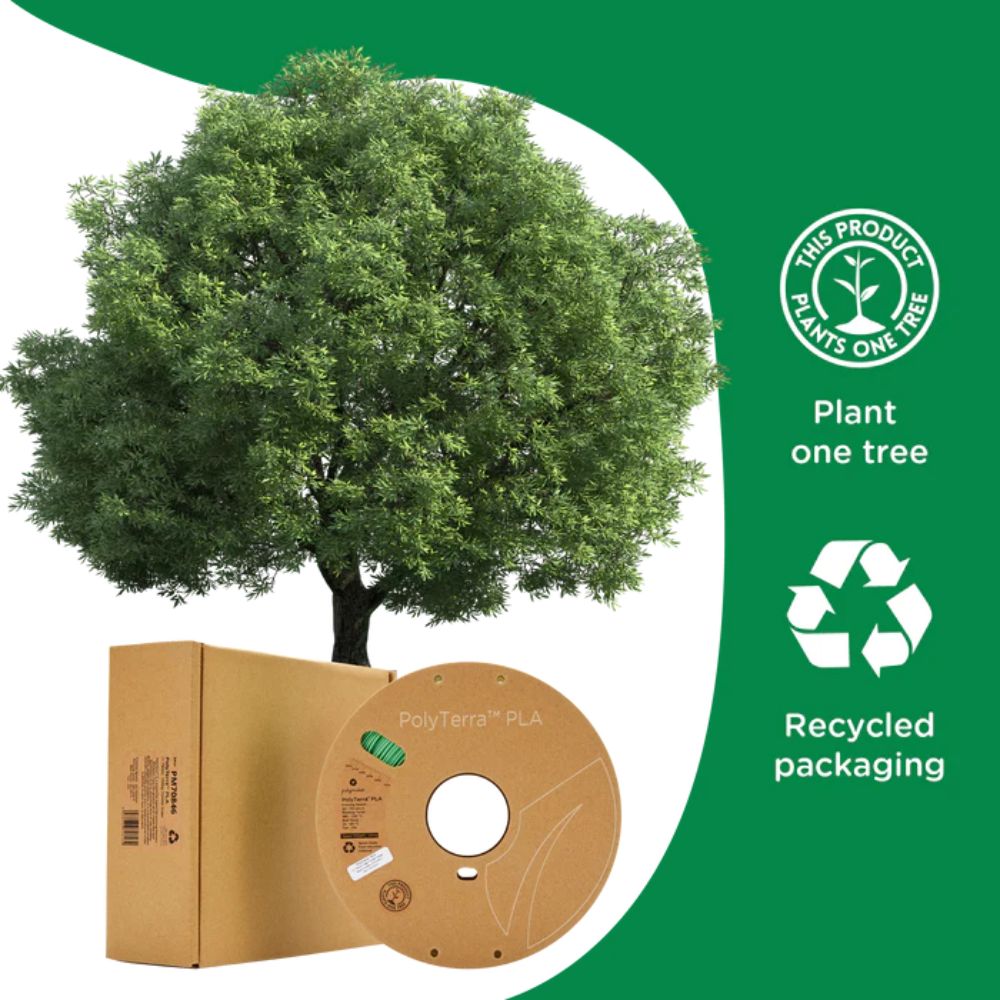 Polymaker - PolyTerra PLA+ - Noir (black) - 1,75 mm - 1 kg