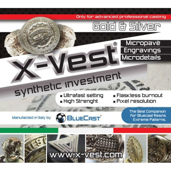 BlueCast - X-VEST Revêtement Synthétique pour Coulée Directe (Synthetic investment)  - 5 kg