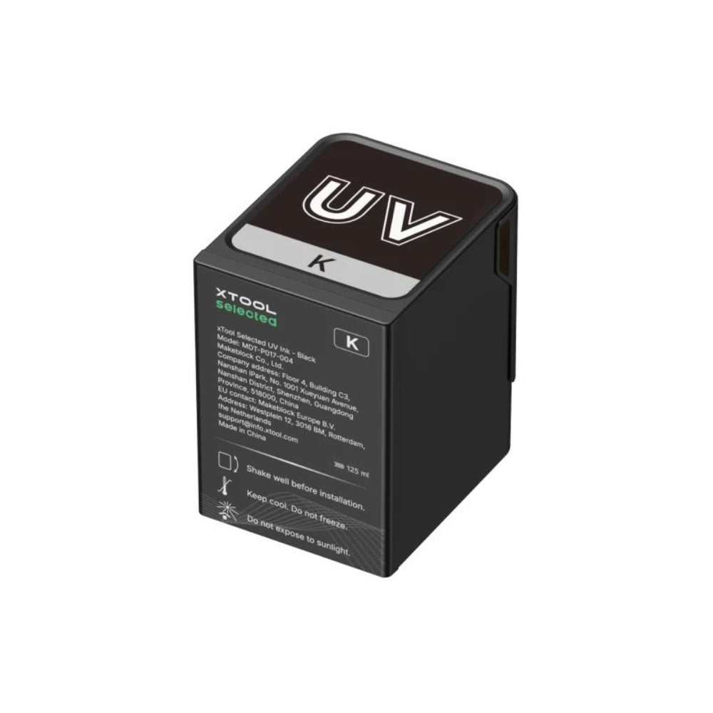 xTool - Encre Textile UV - Black 125ml