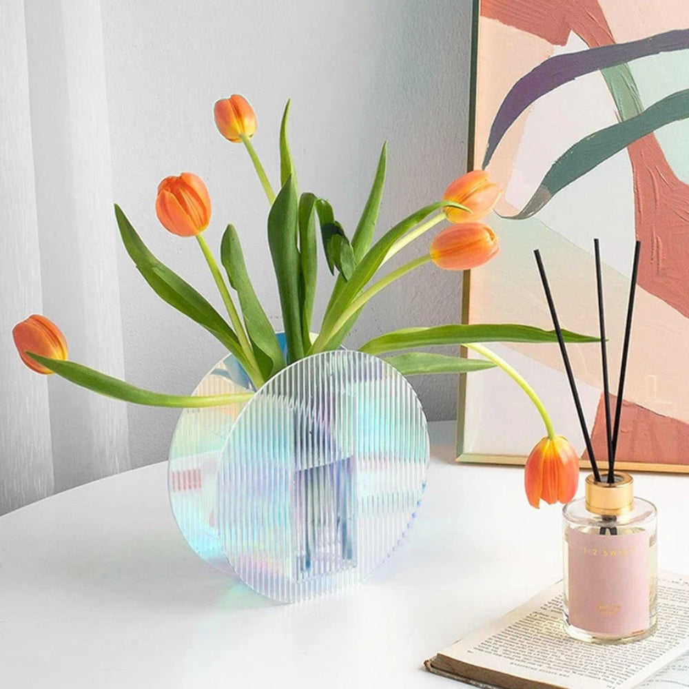 xTool - 3 Plaques Acryliques - Bleu Transparent Striped - 3 mm - 30 x 30 cm