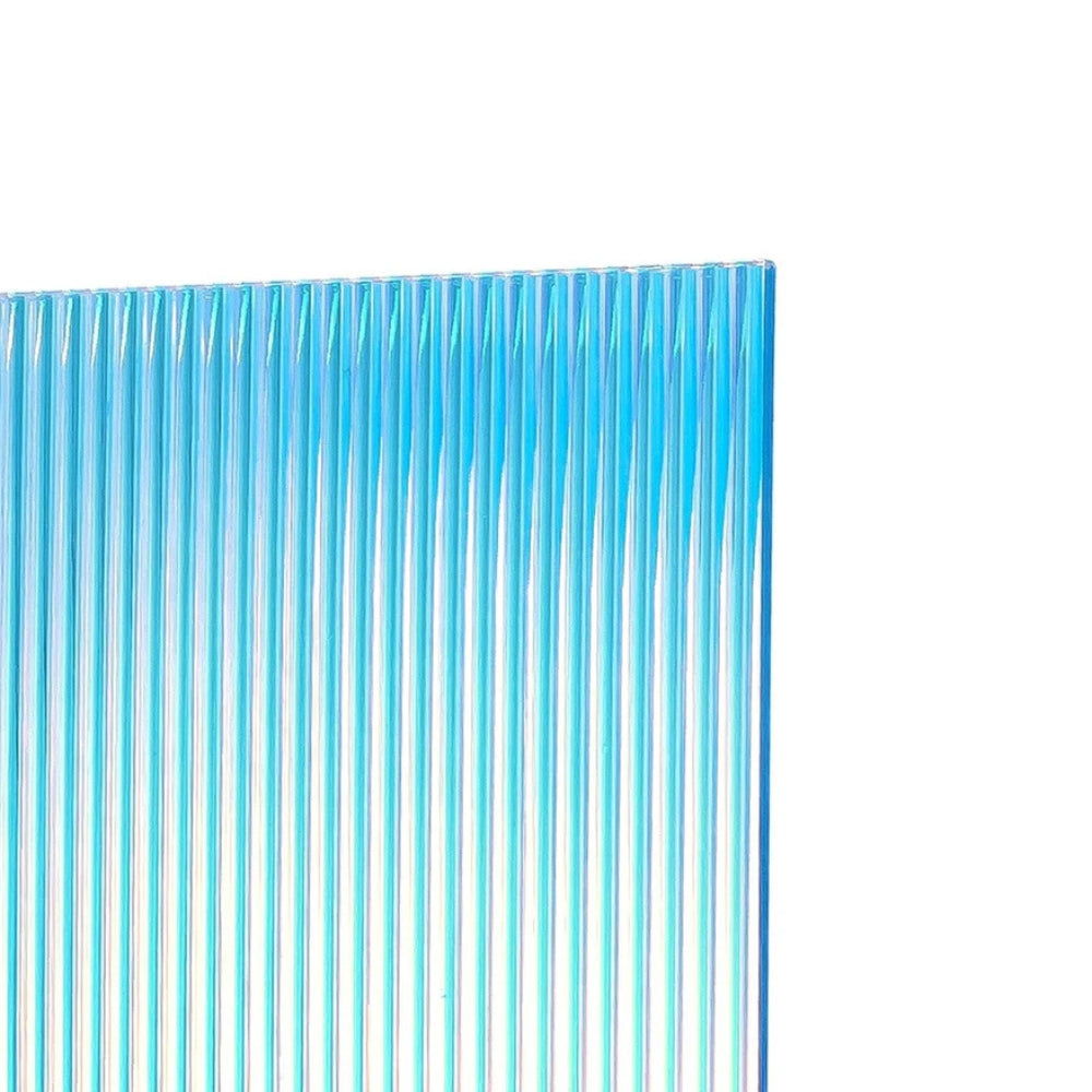 xTool - 3 Plaques Acryliques - Bleu Transparent Striped - 3 mm - 30 x 30 cm