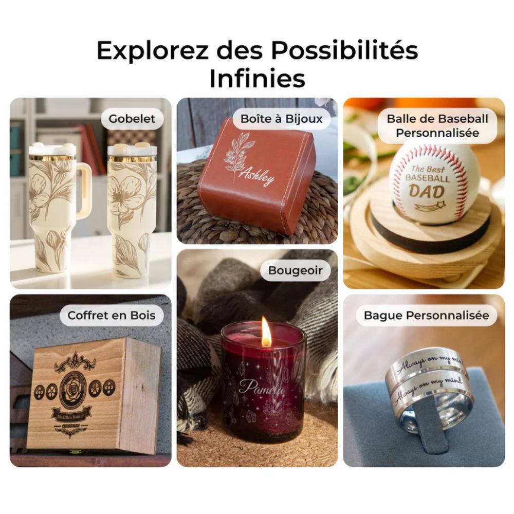 xTool - M1 Ultra - Kit Rehausse + Nid d'Abeille - possibilités