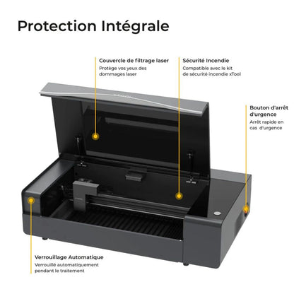 xTool - P2S  - Découpeur Laser CO2 de Bureau Polyvalent et Intelligent - 55W