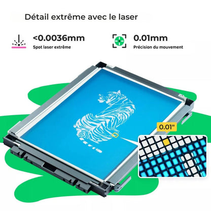 xTool - Screen Printer 1.0 - 4 Toiles pour cadre de sérigraphie + Gants (Coated Screen Printing + gloves) - 30 x 40 cm (11,5" x 16")